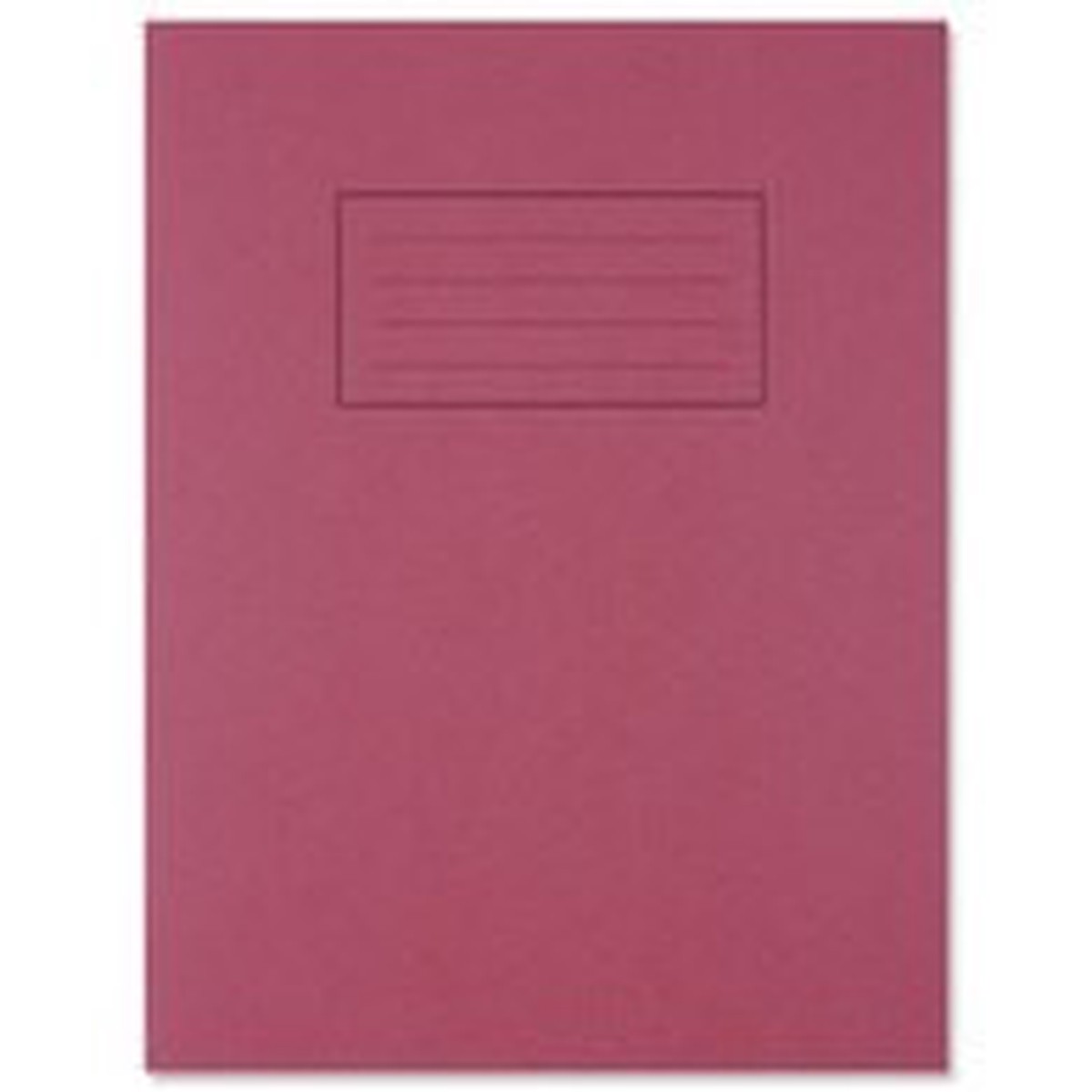 9"x7" Red Exercise Book - Lined with Margin