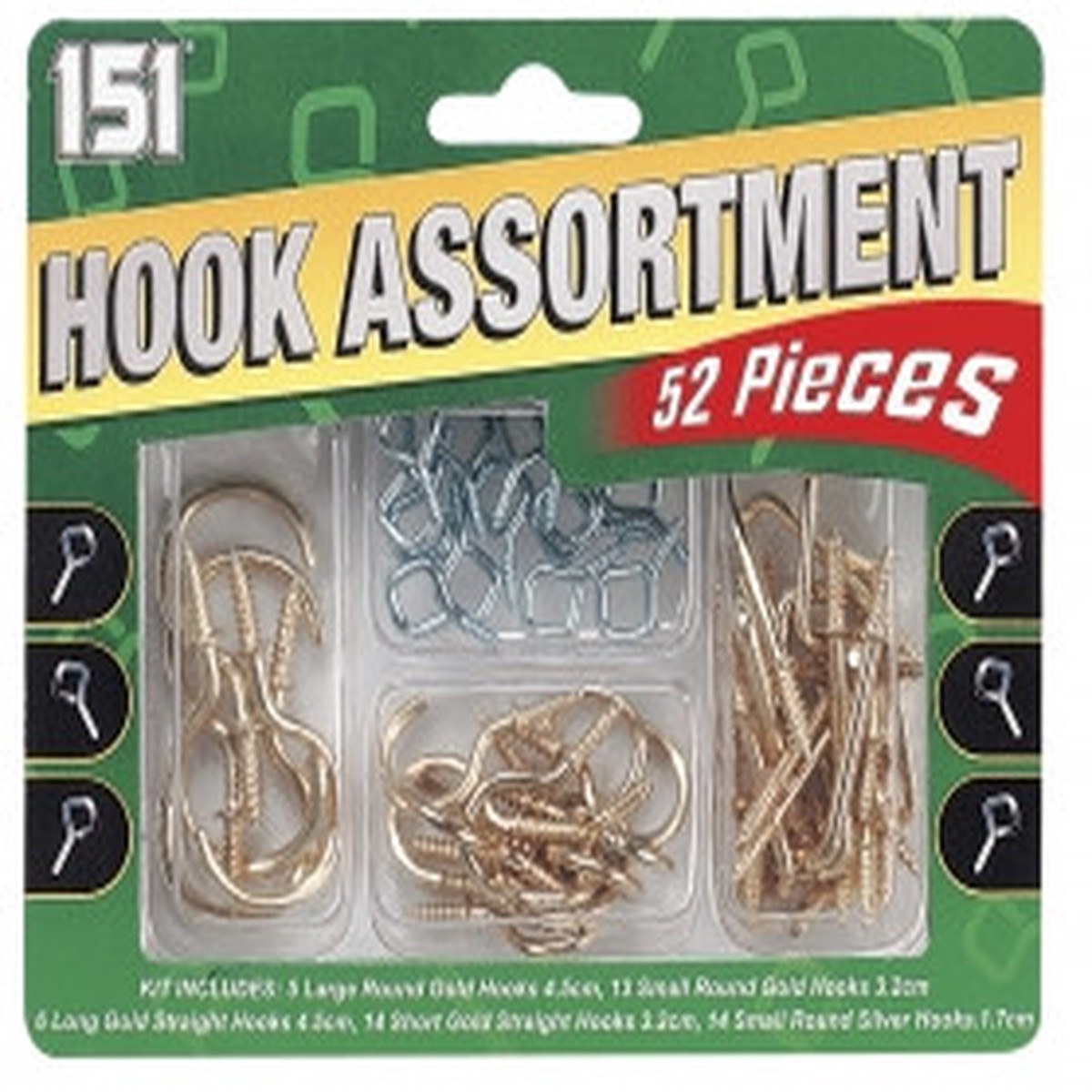 Hook Assortment 52 Pieces
