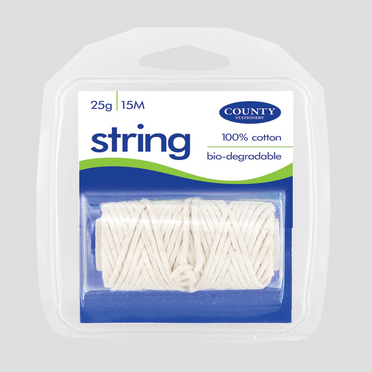 Cotton String Spool Fine 15mm Blister Card