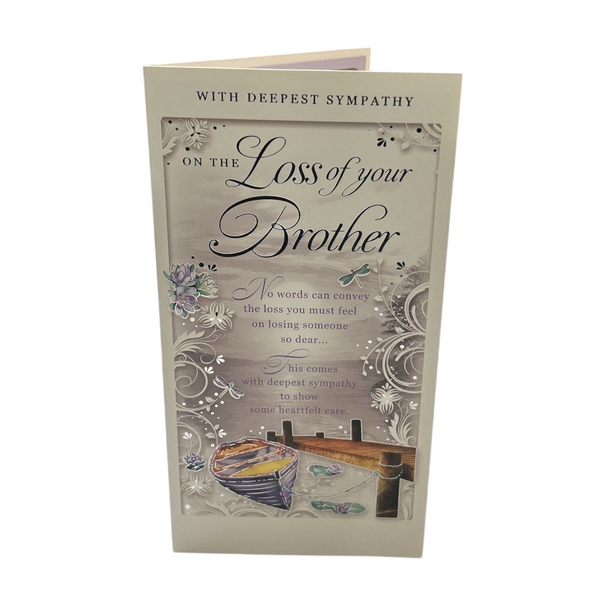 Loss of Brother Dockside Design Sympathy Opacity Card