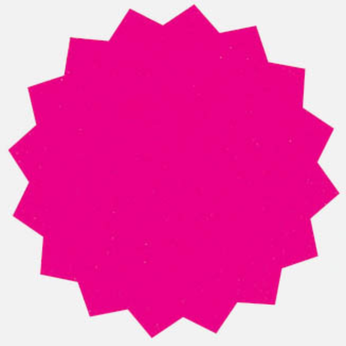 18 Fluorescent Star Shapes 128mm