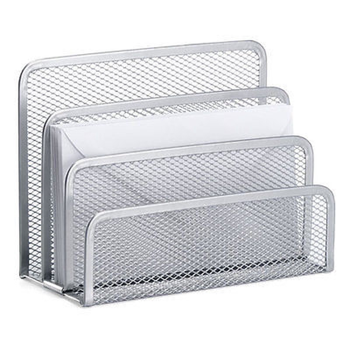 2 x Silver Mesh Letter Sorters