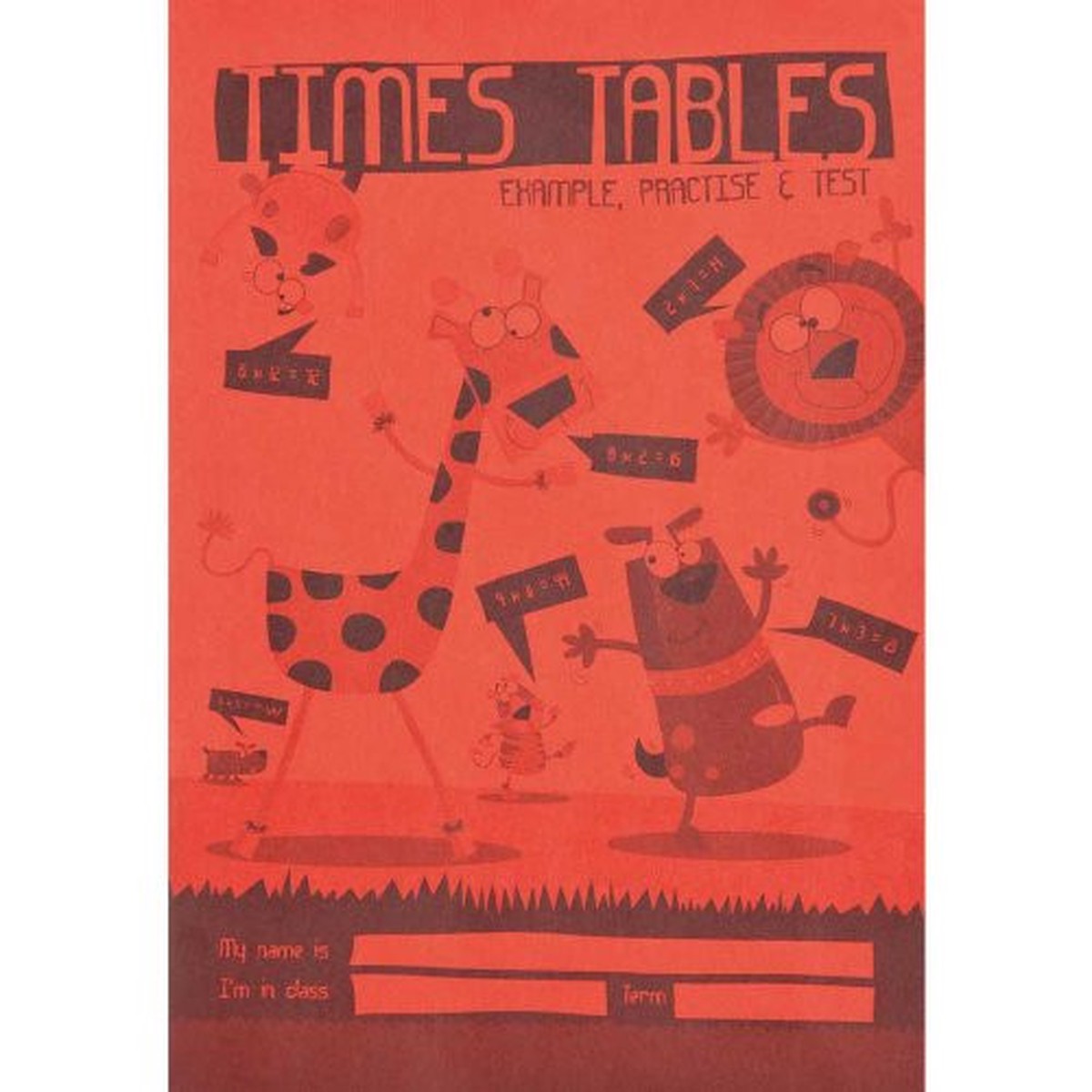 A5 Children's Times Tables Math Book