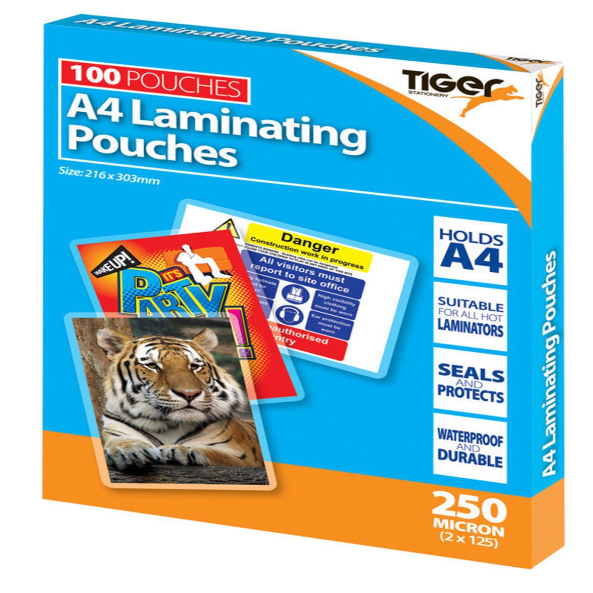 Box of 100 A4 250micron Laminating Pouches