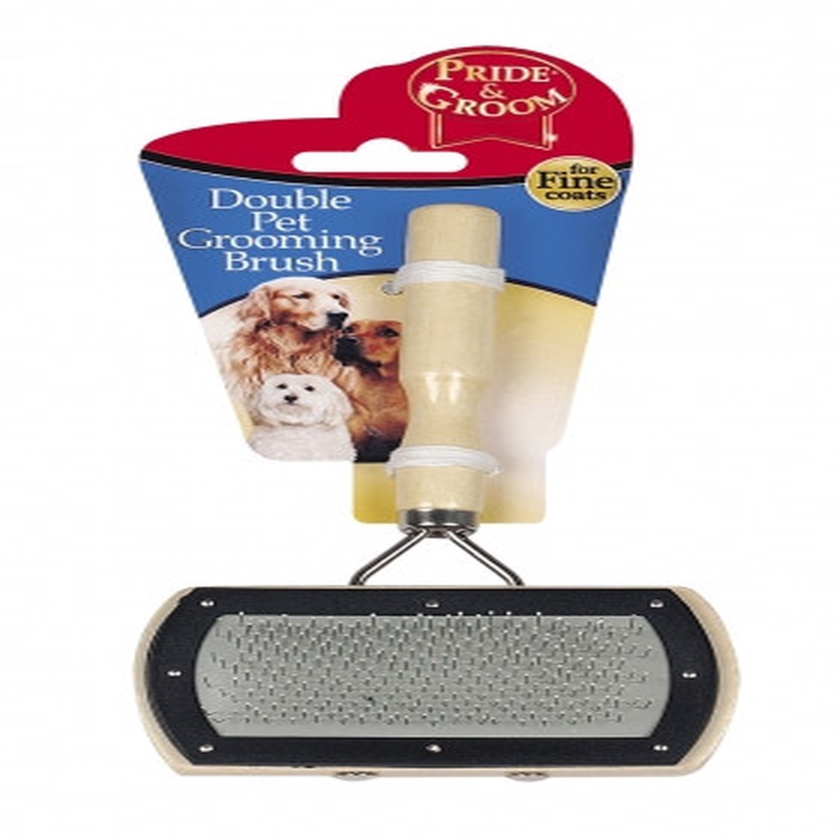 Double Sided Pet Grooming Brush - For Fine Coats