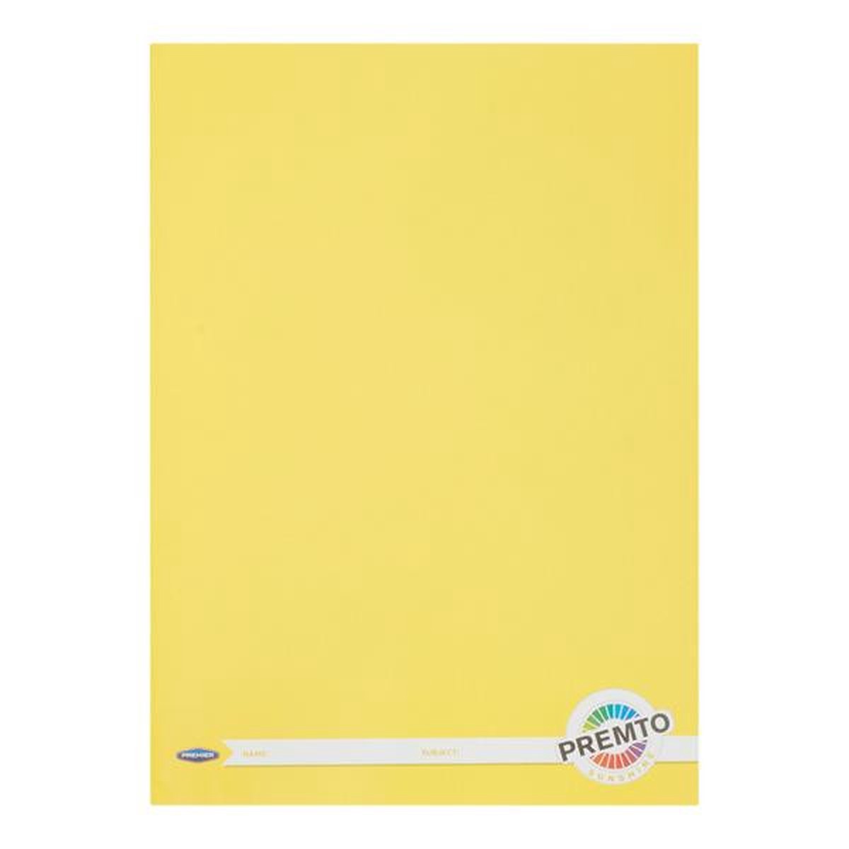 A4 120 Pages Sunshine Yellow Manuscript Book by Premto