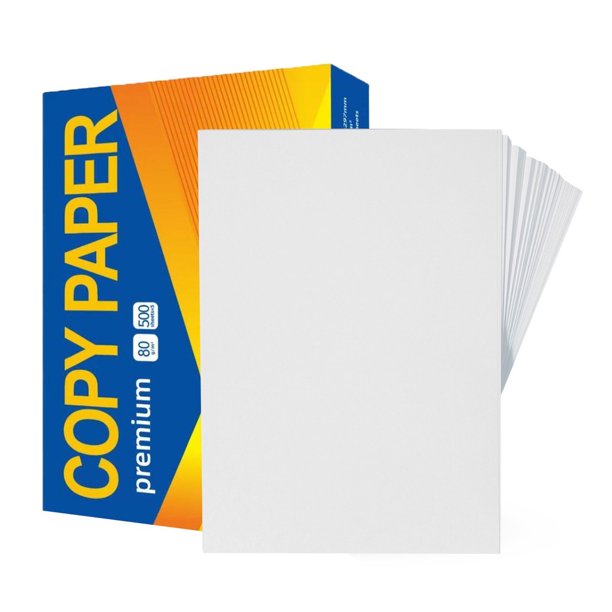 A4 Copier Paper 80gsm 500 Sheet Ream | High-Quality White Copy Paper for Inkjet, Laser Printers & Photocopiers
