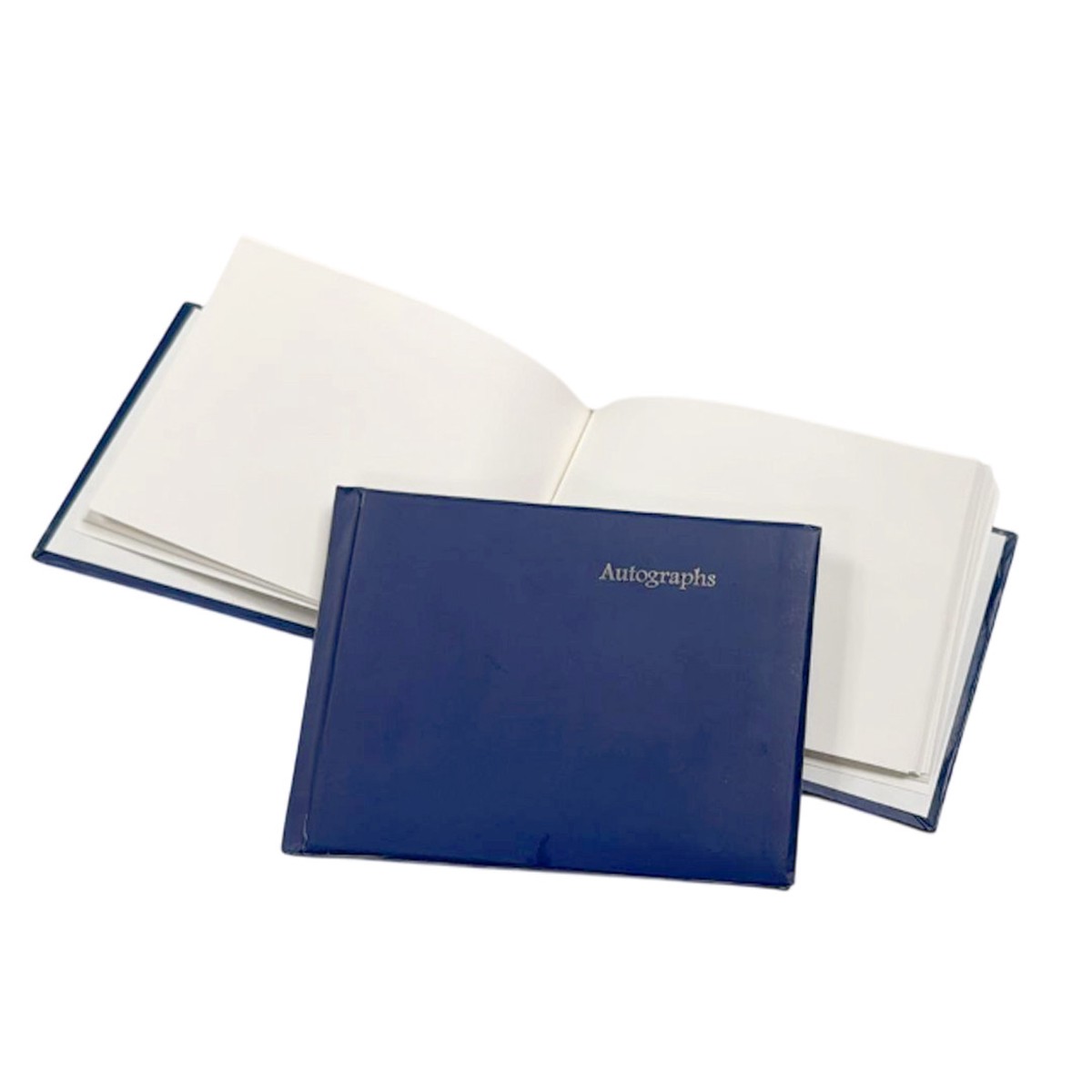 100 Pages Navy Blue Autograph Book School Leavers Signature, End of Term Memory Book
