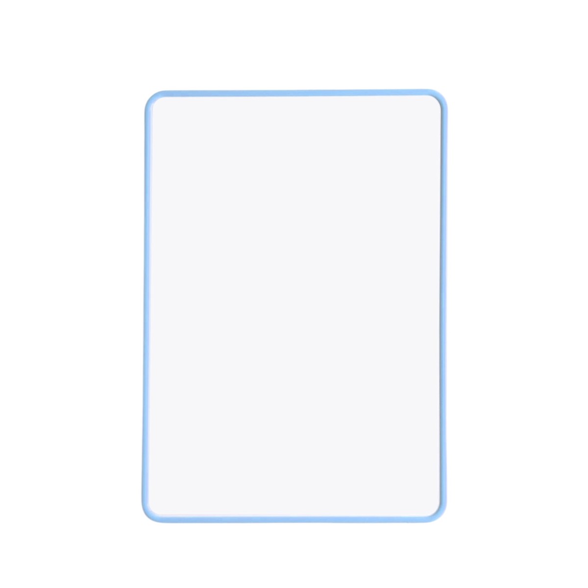 A4 Double Sided Magnetic Erasable MDF Plain Whiteboard With Light blue Border