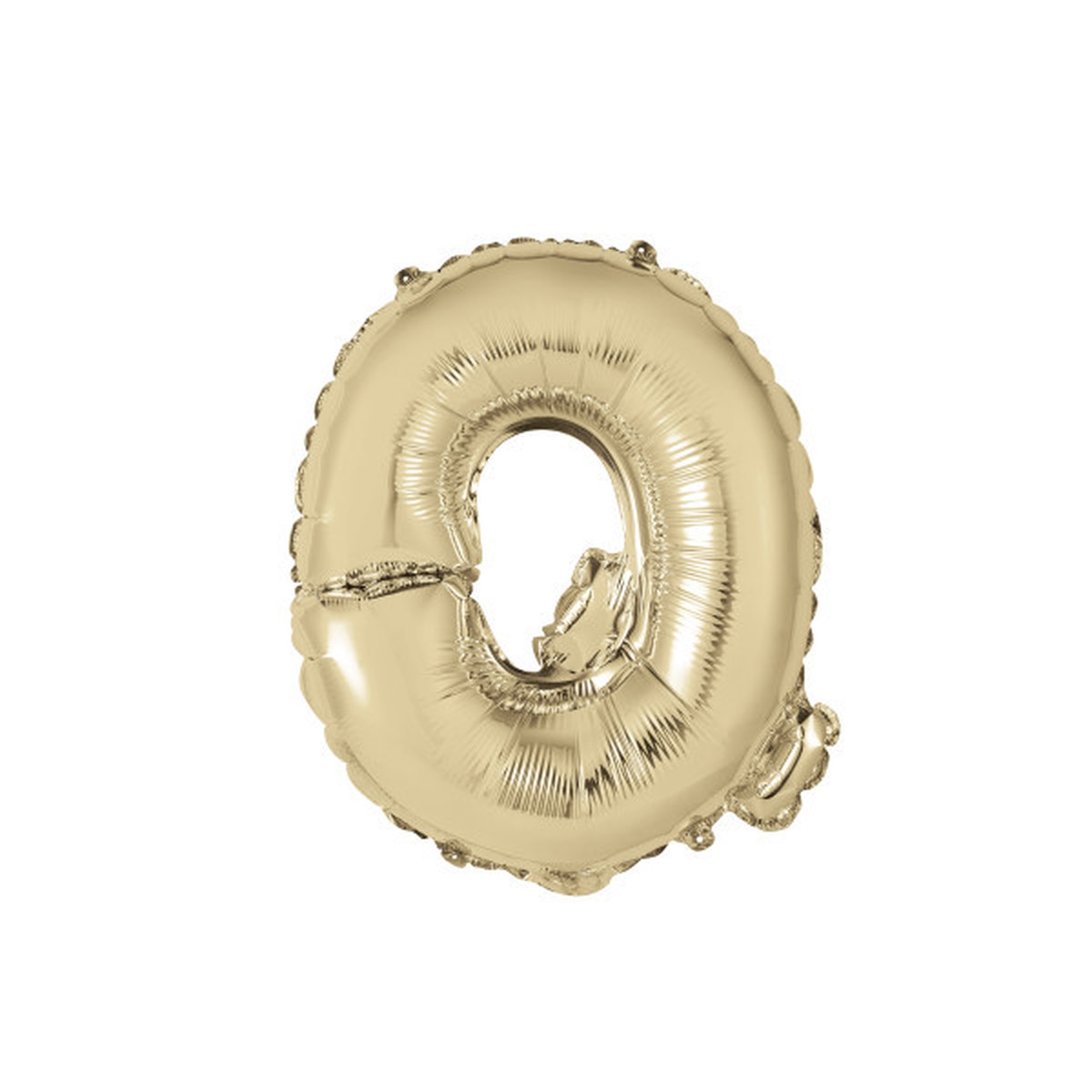 Gold Letter Q Shaped Foil Balloon 14"