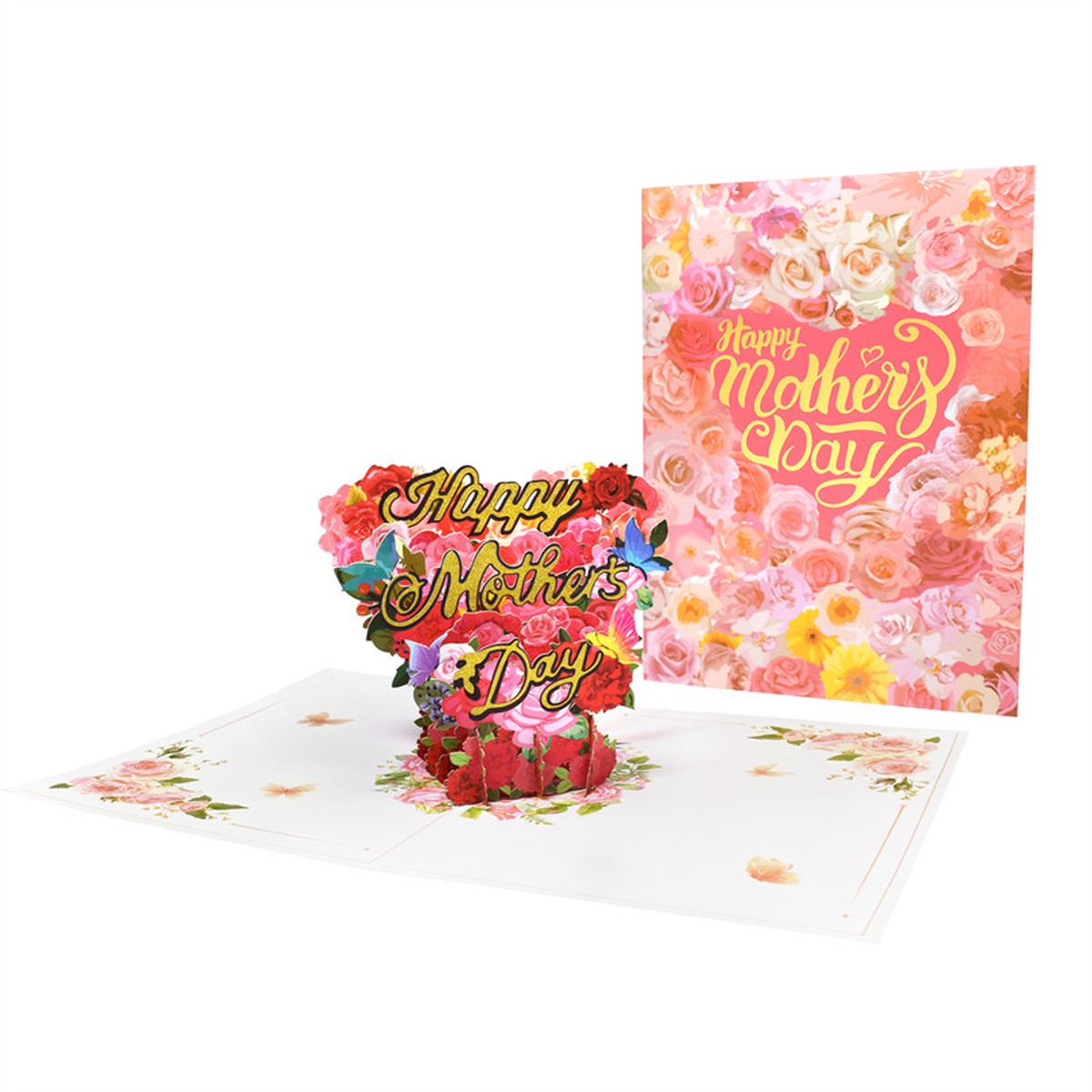 Floral Heart 3D Pop Up Mothers Day Card