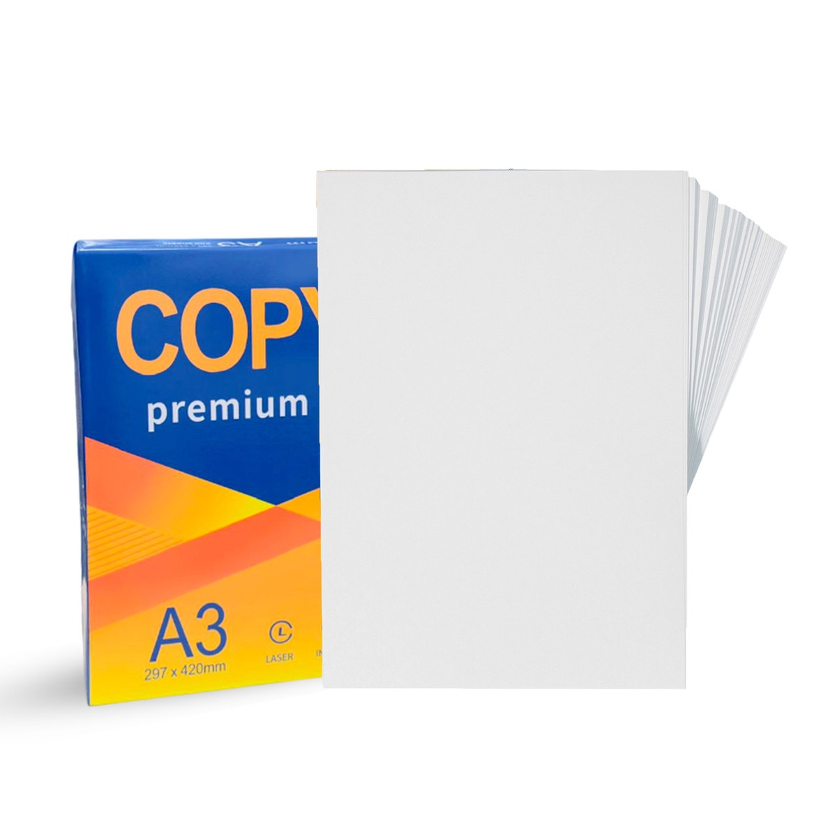 A3 Copier Paper 80gsm 500 Sheet Ream | High-Quality White Copy Paper for Inkjet, Laser Printers & Photocopiers