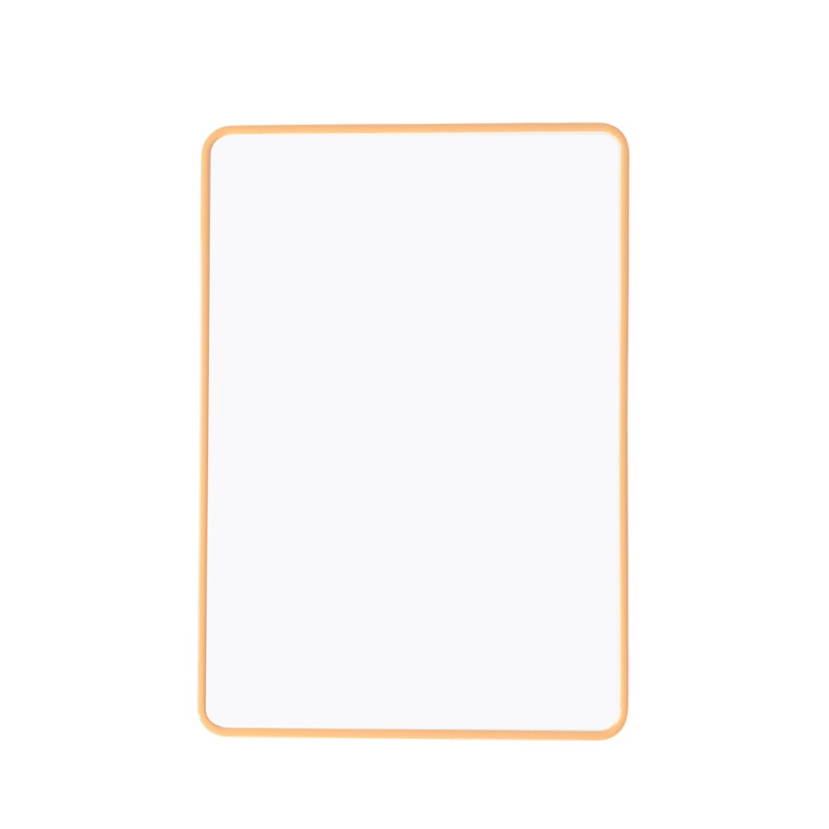 A4 Double Sided Magnetic Erasable MDF Plain Whiteboard With Orange Border