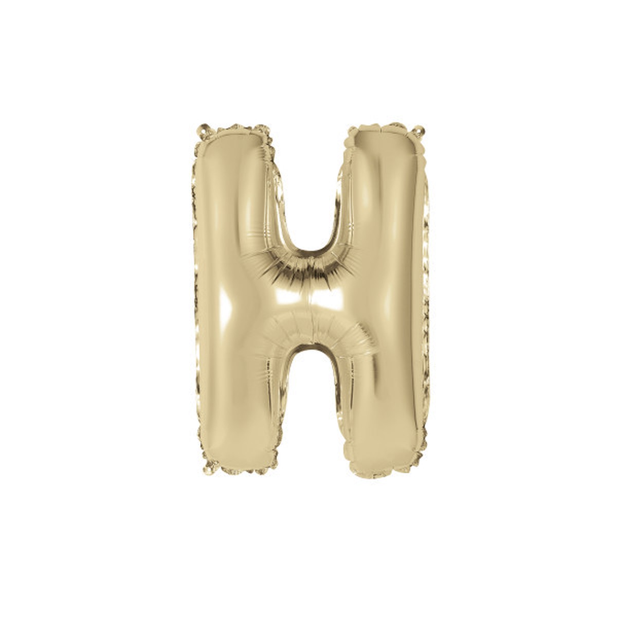 Gold Letter H Shaped Foil Balloon 14"
