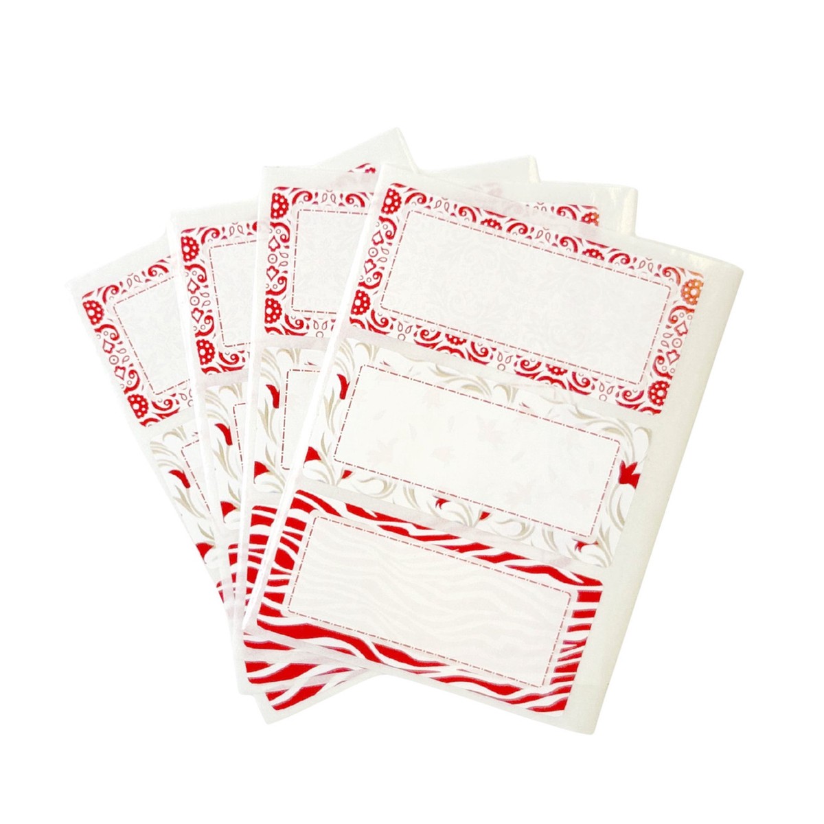 Pack of 12 Jam Jar Labels 34x75mm