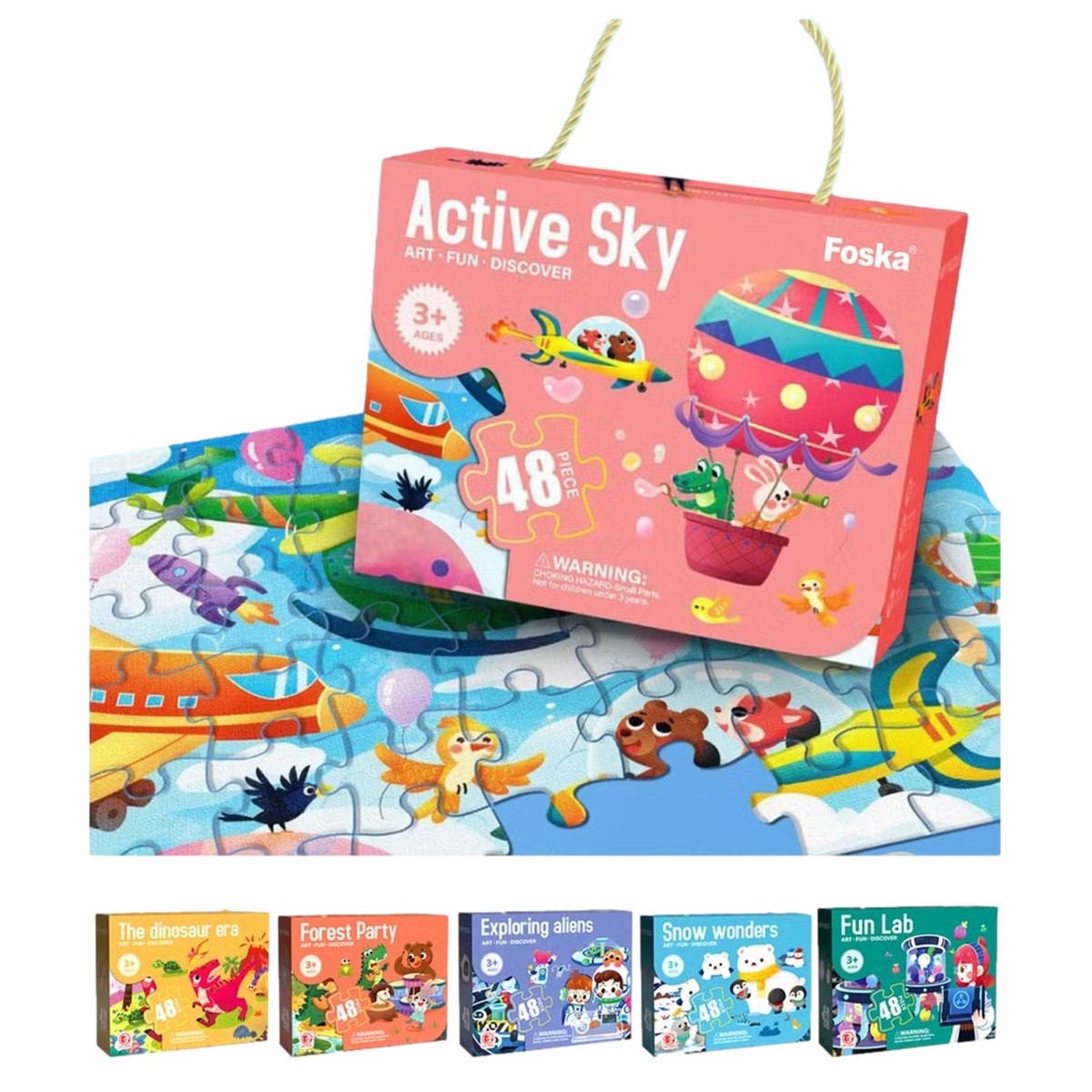 48 Pieces Colorful Cartoon Themes Jigsaw Puzzle