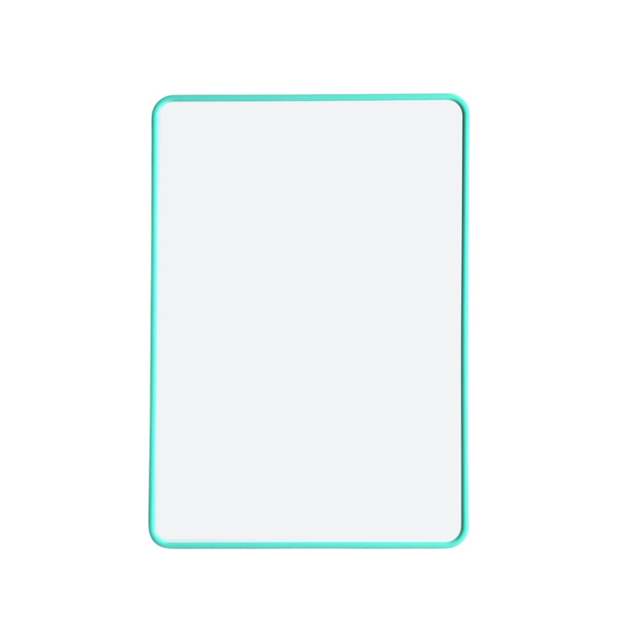 A4 Double Sided Magnetic Erasable MDF Plain Whiteboard With Cyan Border