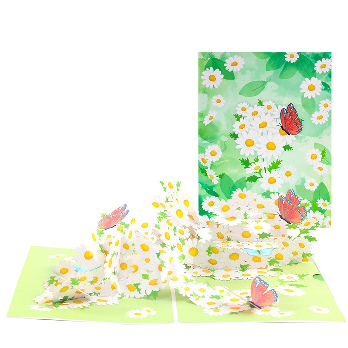 Daisy Butterfly 3D Pop Up Greeting Card