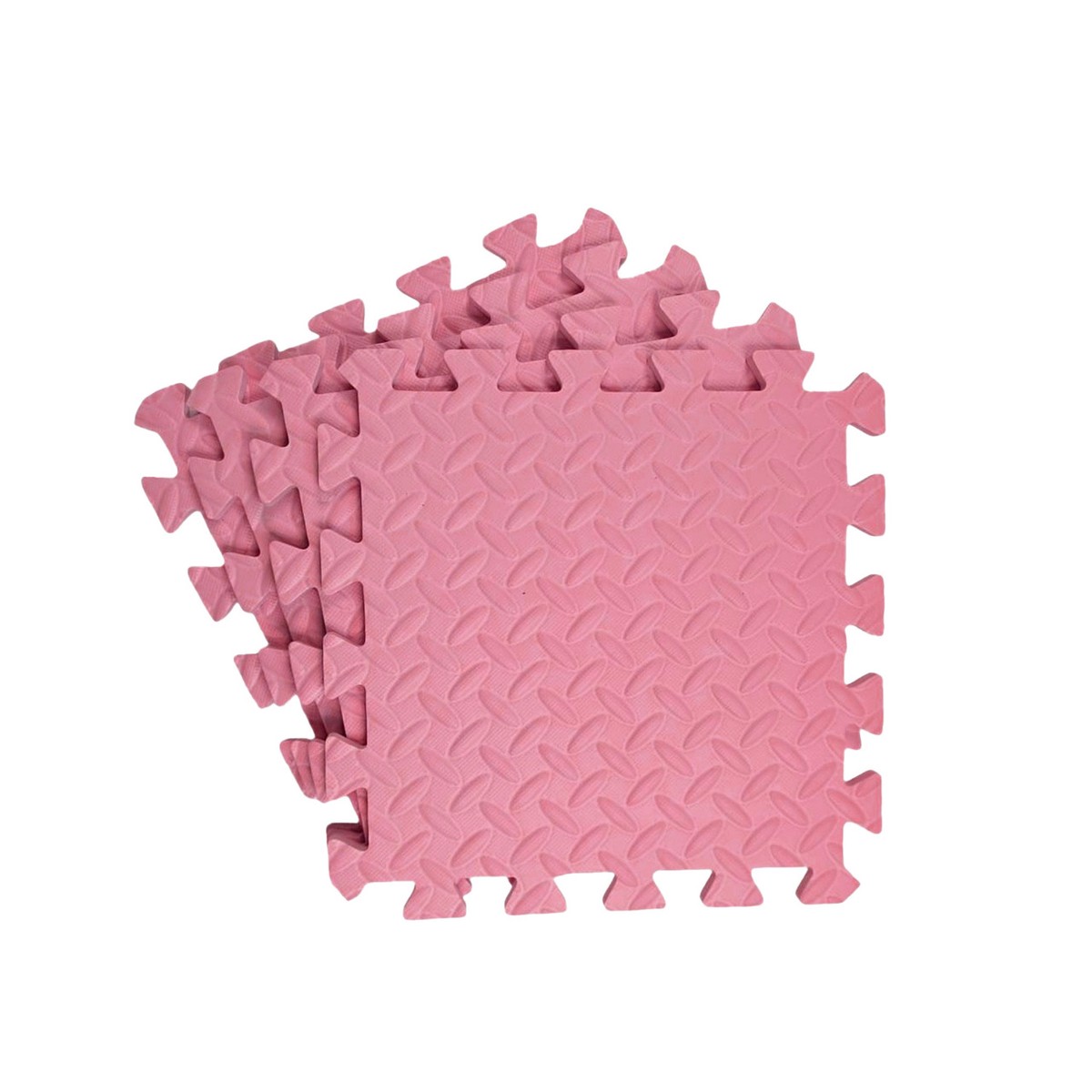 Pack of 4 30x30cm Pink Coloured 1cm Thick EVA Foam Mats
