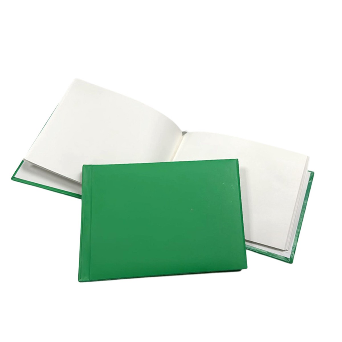100 Pages Plain Cover Green Autograph Book School Leavers Signature, End of Term Memory Book