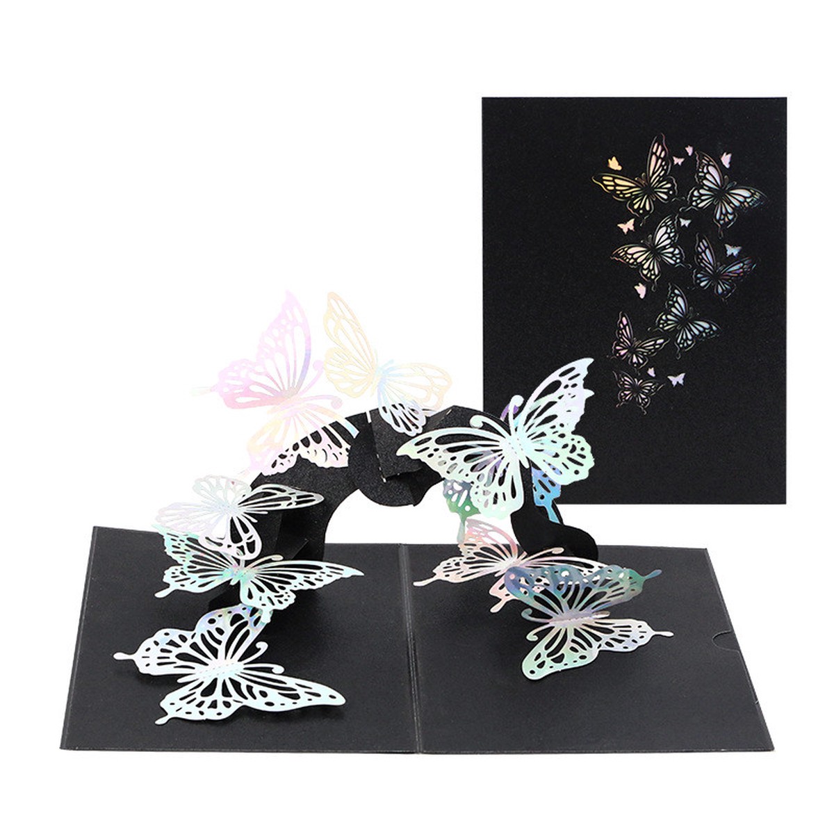 Black Butterfly 3D Pop Up Greeting Card