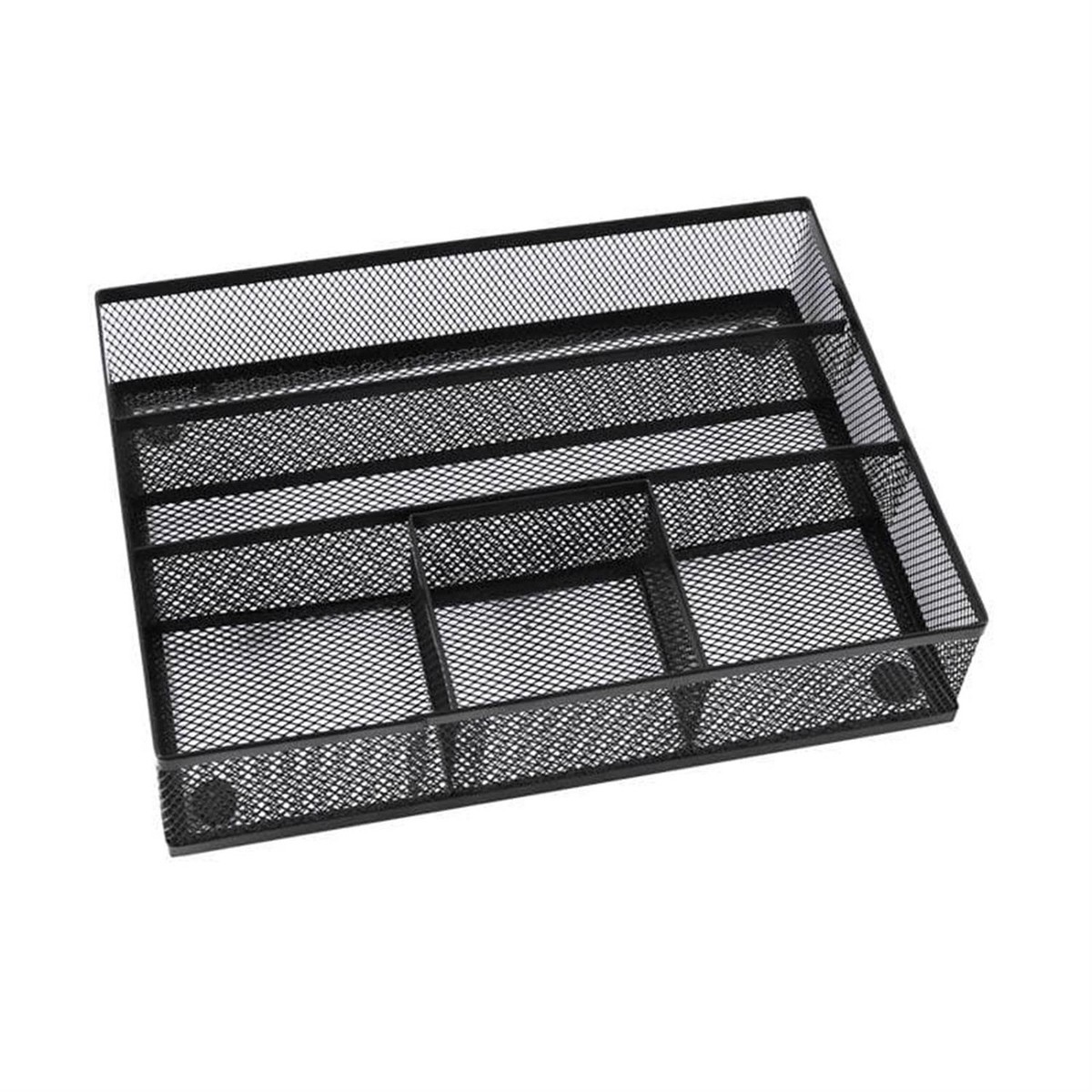 5 Sorter Drawer Mesh Desk File Black Organizer 30 x 21.5 x 6cm
