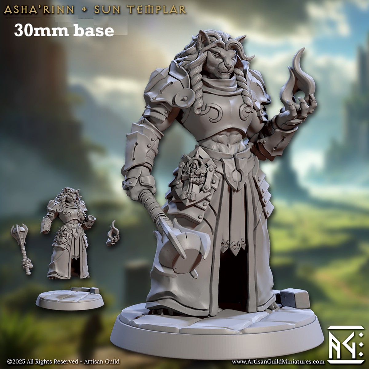 Asha'rinn, Sun Templar (Female Leonin Paladin)