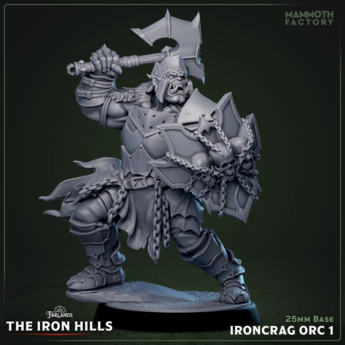 Ironcrag Orc: Sculpt 1 (Male Orc Barbarian)