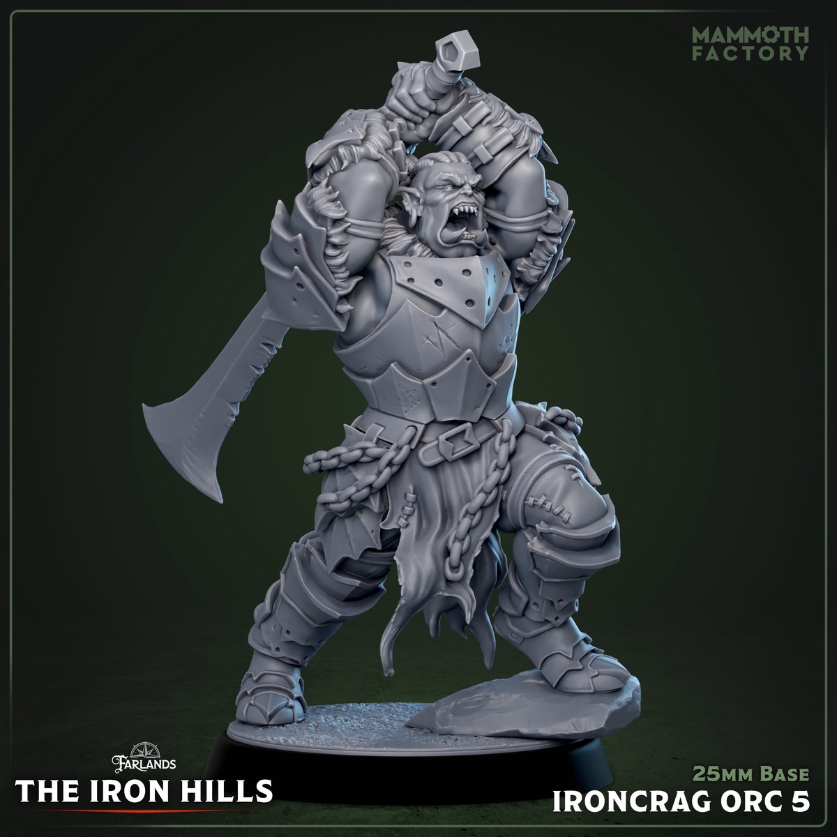Ironcrag Orc: Sculpt 5 (Male Orc Barbarian)