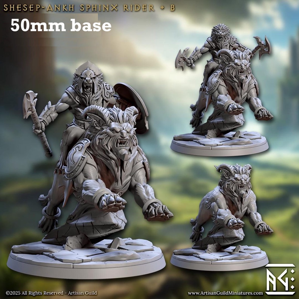 Shesep-Ankh Sphinx Rider: Sculpt B (Leonin Cavalry Unit)