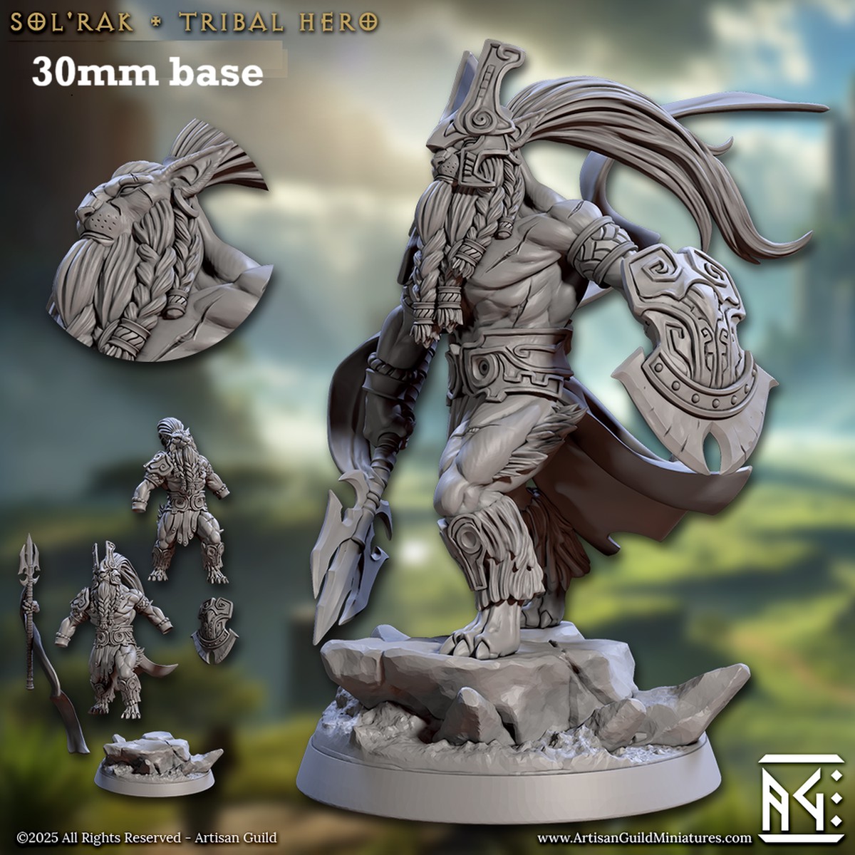 Sol'rak, Tribal Hero (Male Leonin Noble)