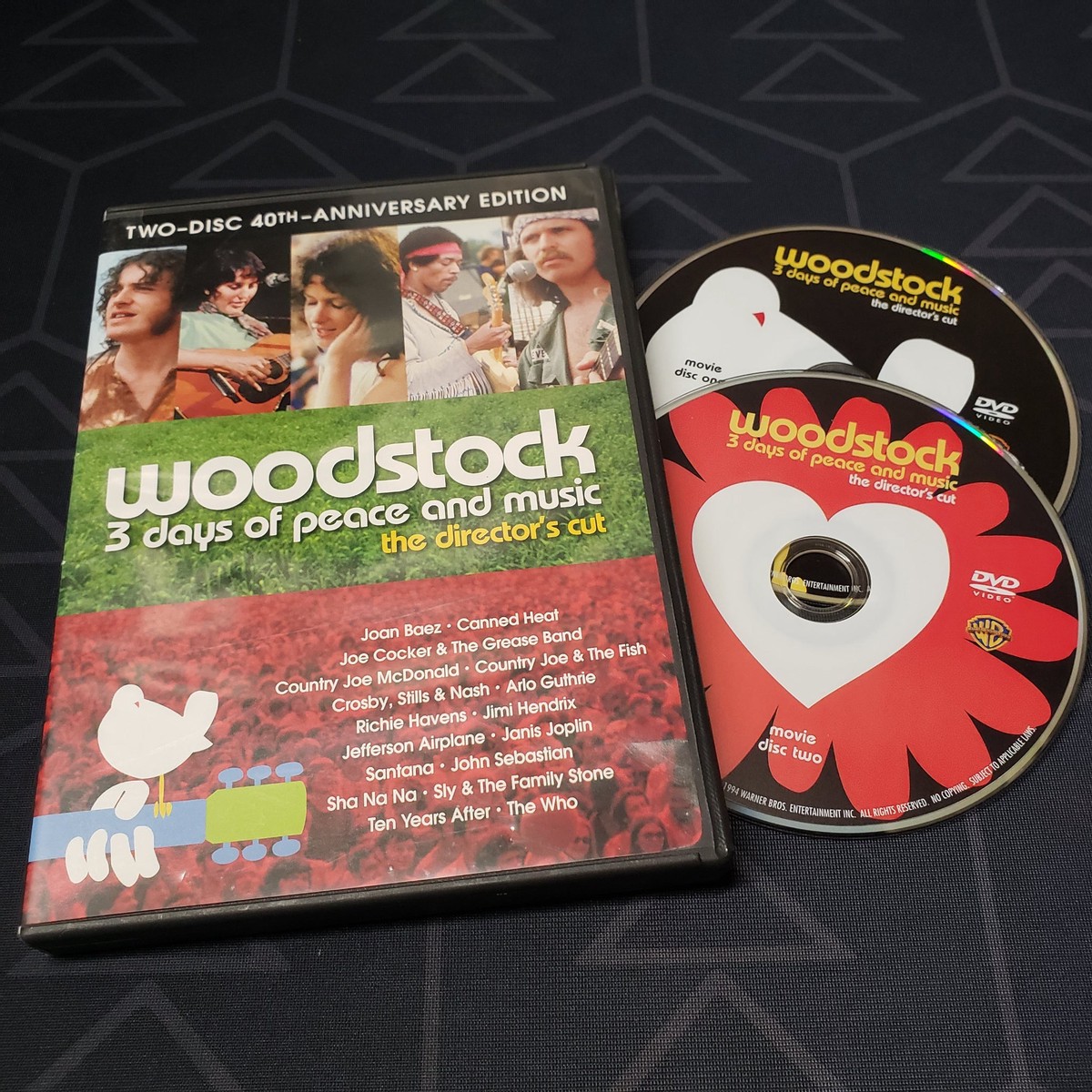Woodstock: 3 Days of Peace and Music (DVD, 2-Disc Director's Cut)