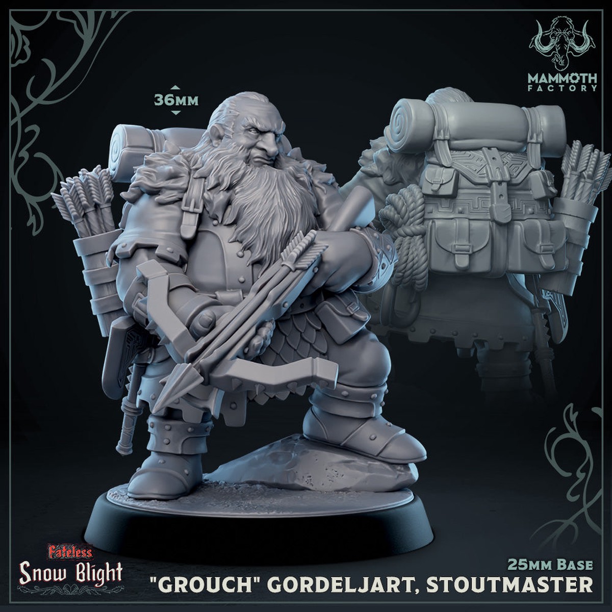 “Grouch” Gordeljart, Stoutmaster (Male Dwarf Fighter)