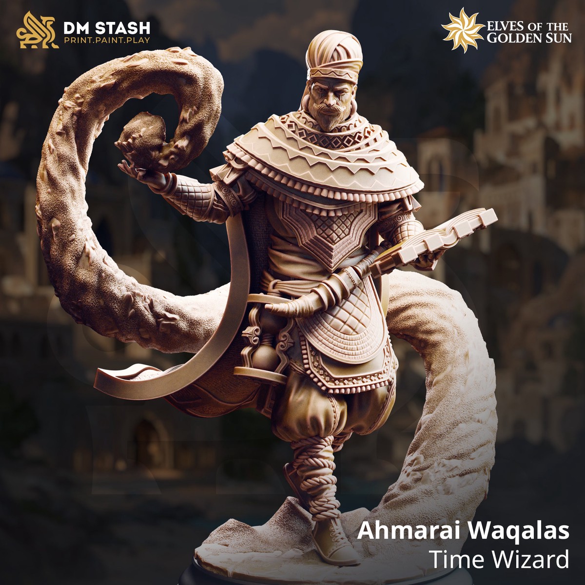 Ahmarai Waqalas, Time Wizard (Male Human Wizard)