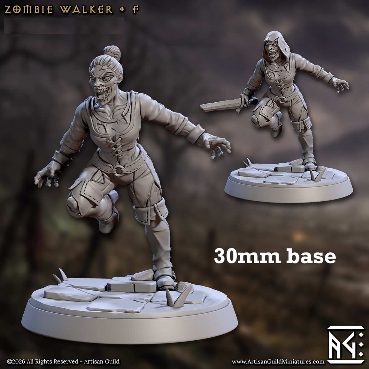 Zombie Walker: Sculpt F (Female Zombie)