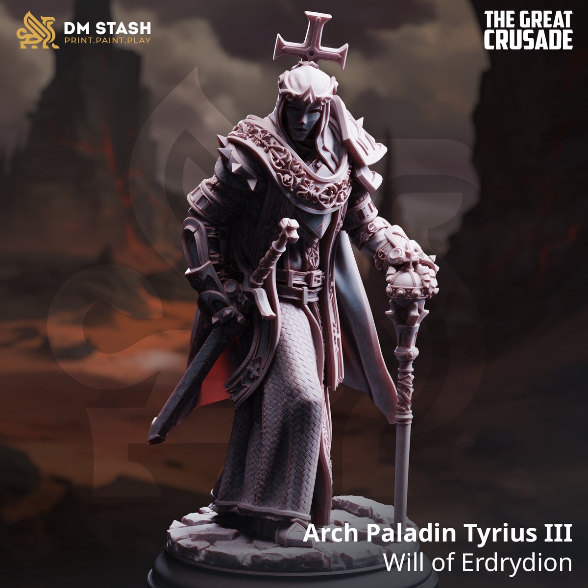 Arch Paladin Tyrius III, Will of Erdrydion (Male Human Paladin)