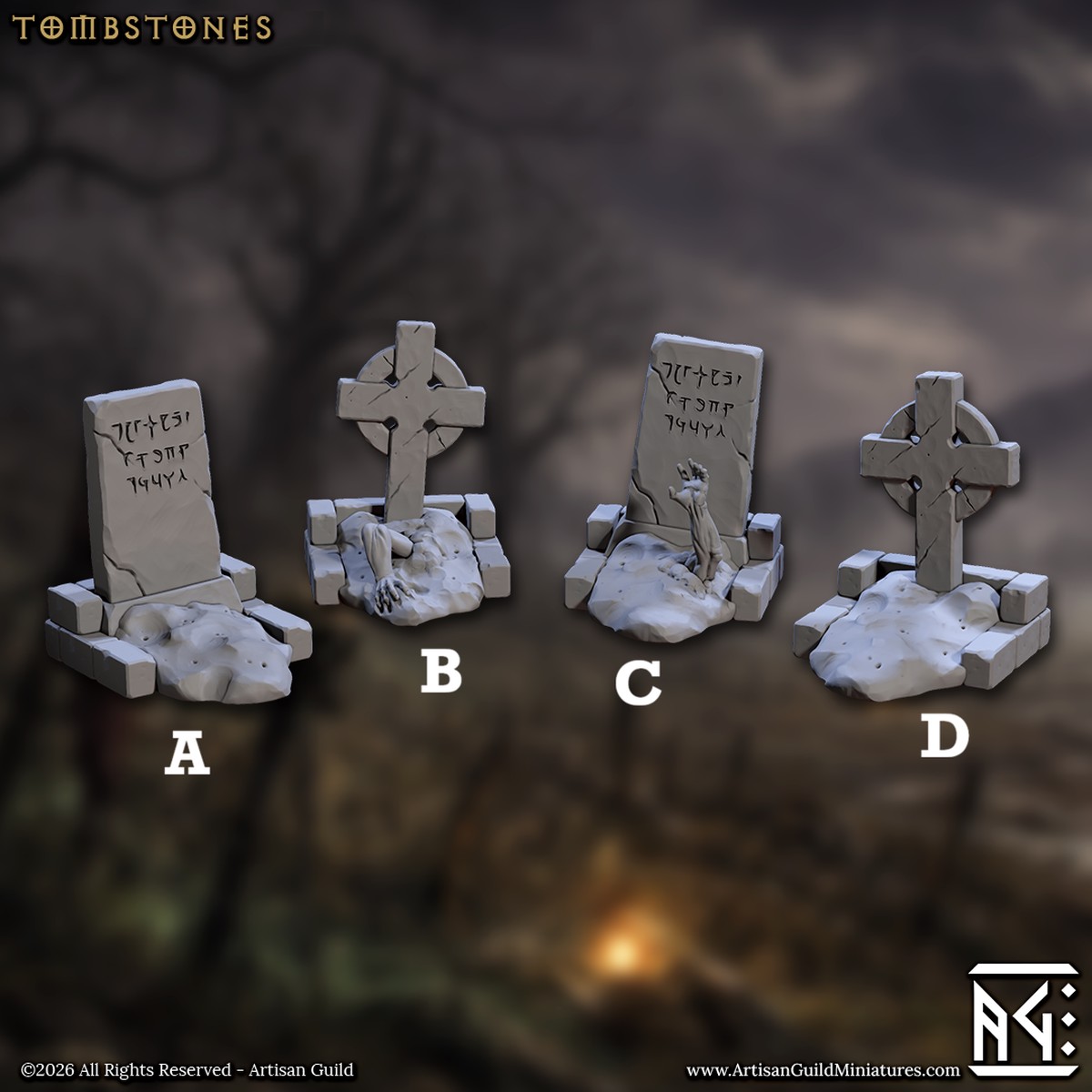 Zombie Tombstones (Scatter Terrain)