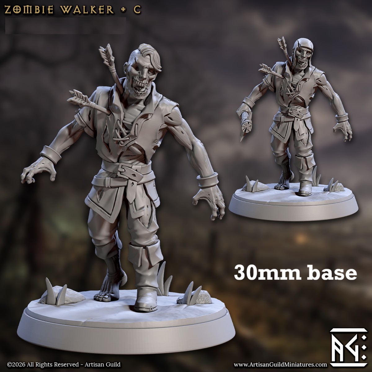 Zombie Walker: Sculpt C (Male Zombie)