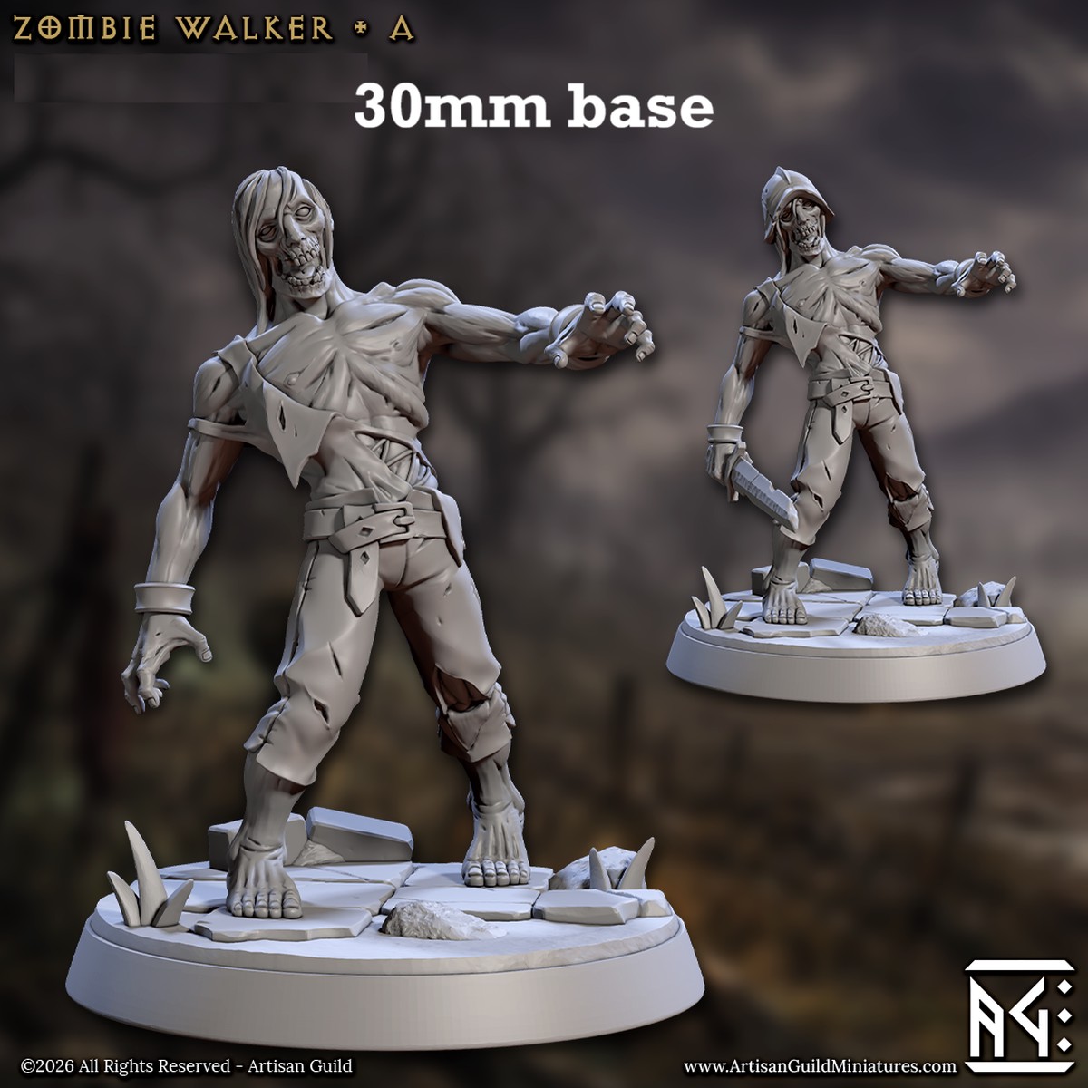 Zombie Walker: Sculpt A (Male Zombie)