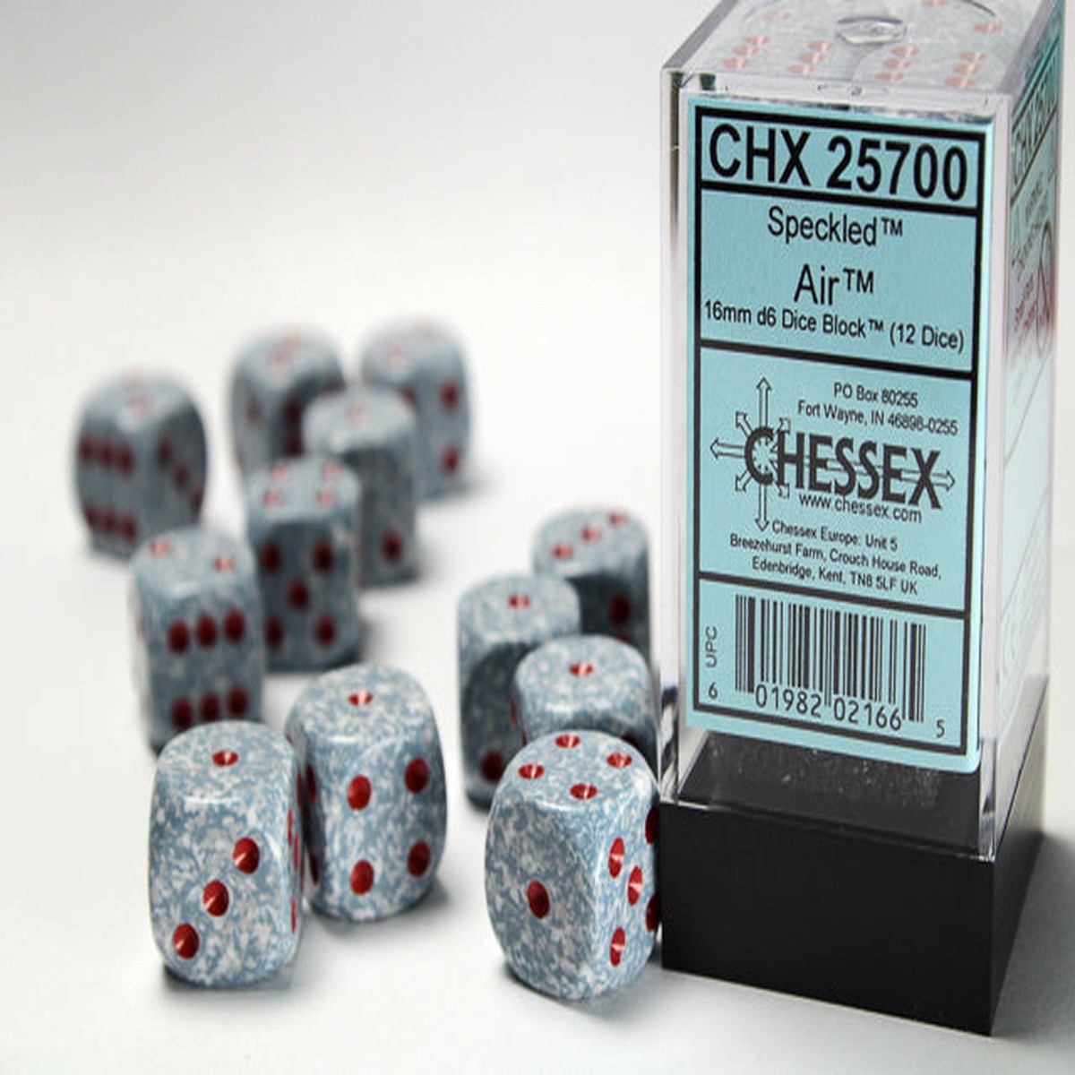 Chessex - Speckled 16mm d6 Dice Block (12 dice)