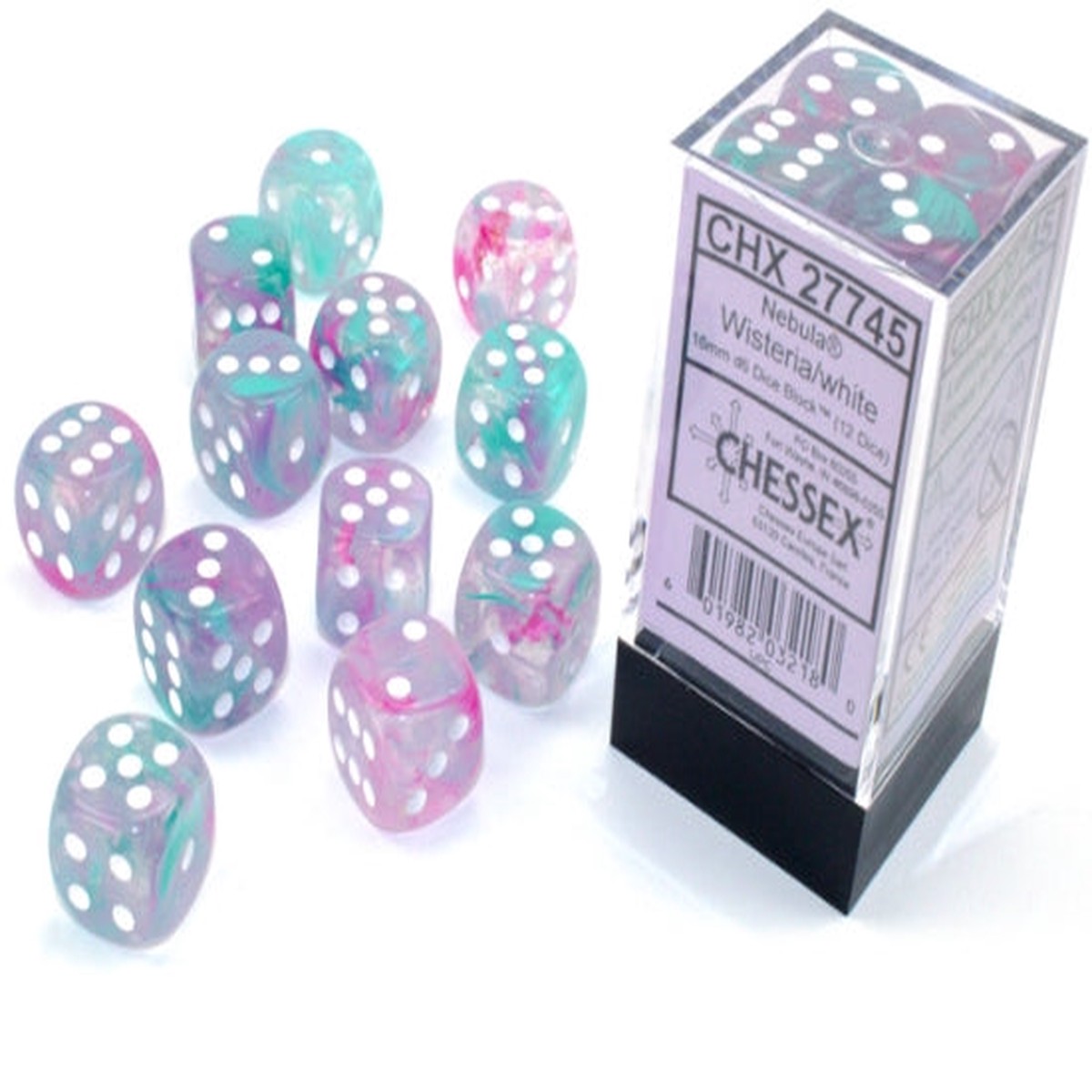 Chessex - Nebula 16mm d6 Dice Block (12 dice)