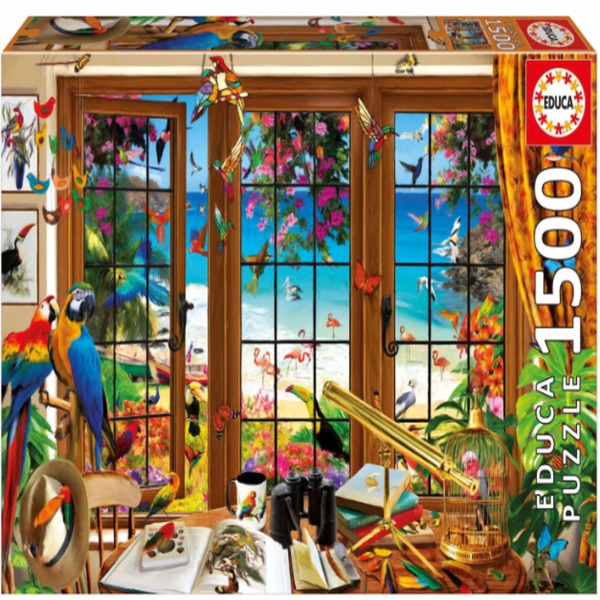 Bird Watcher's Window - 1,500 pieces - Educa - University Games