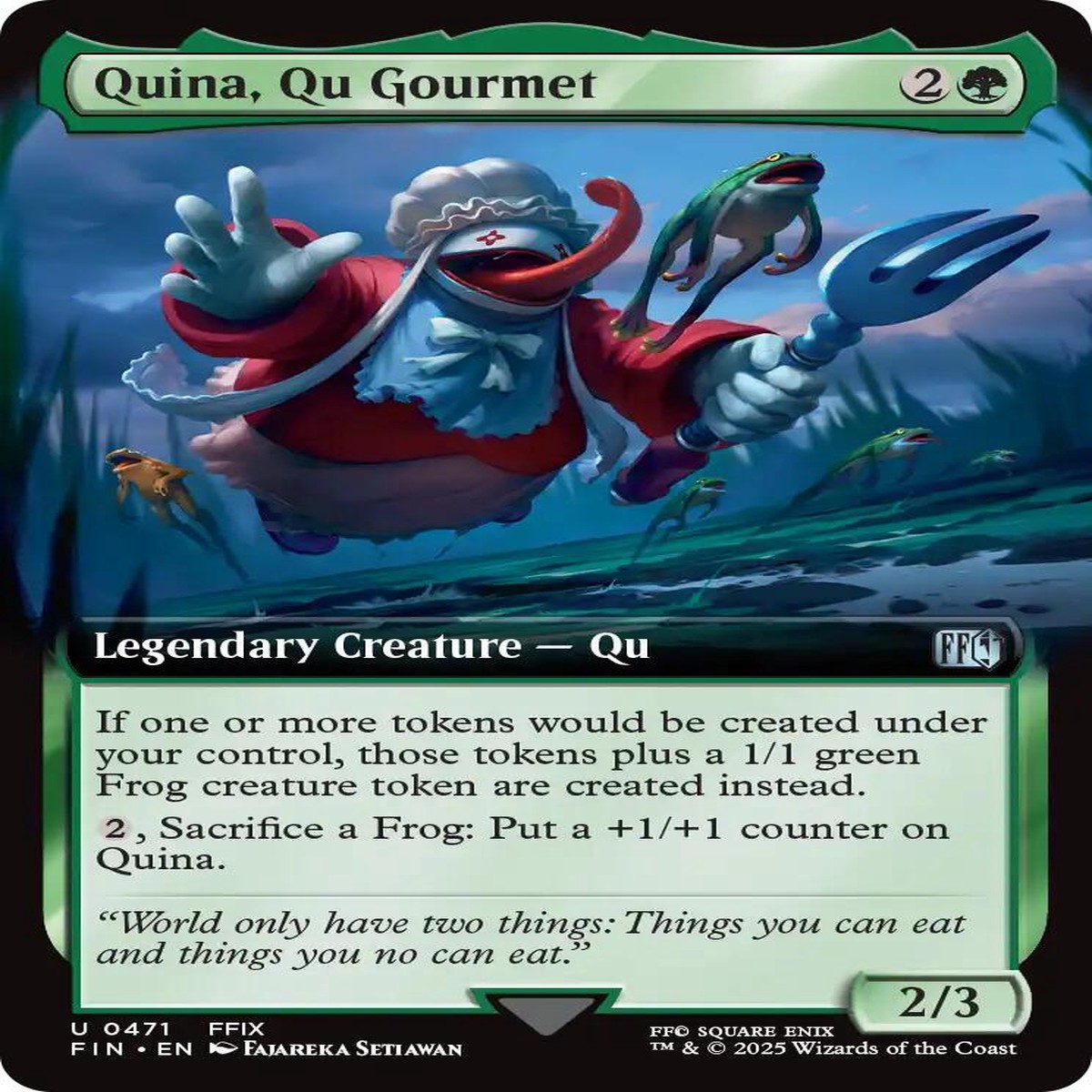 Quina, Qu Gourmet (Extended Art) [FIN - 471]