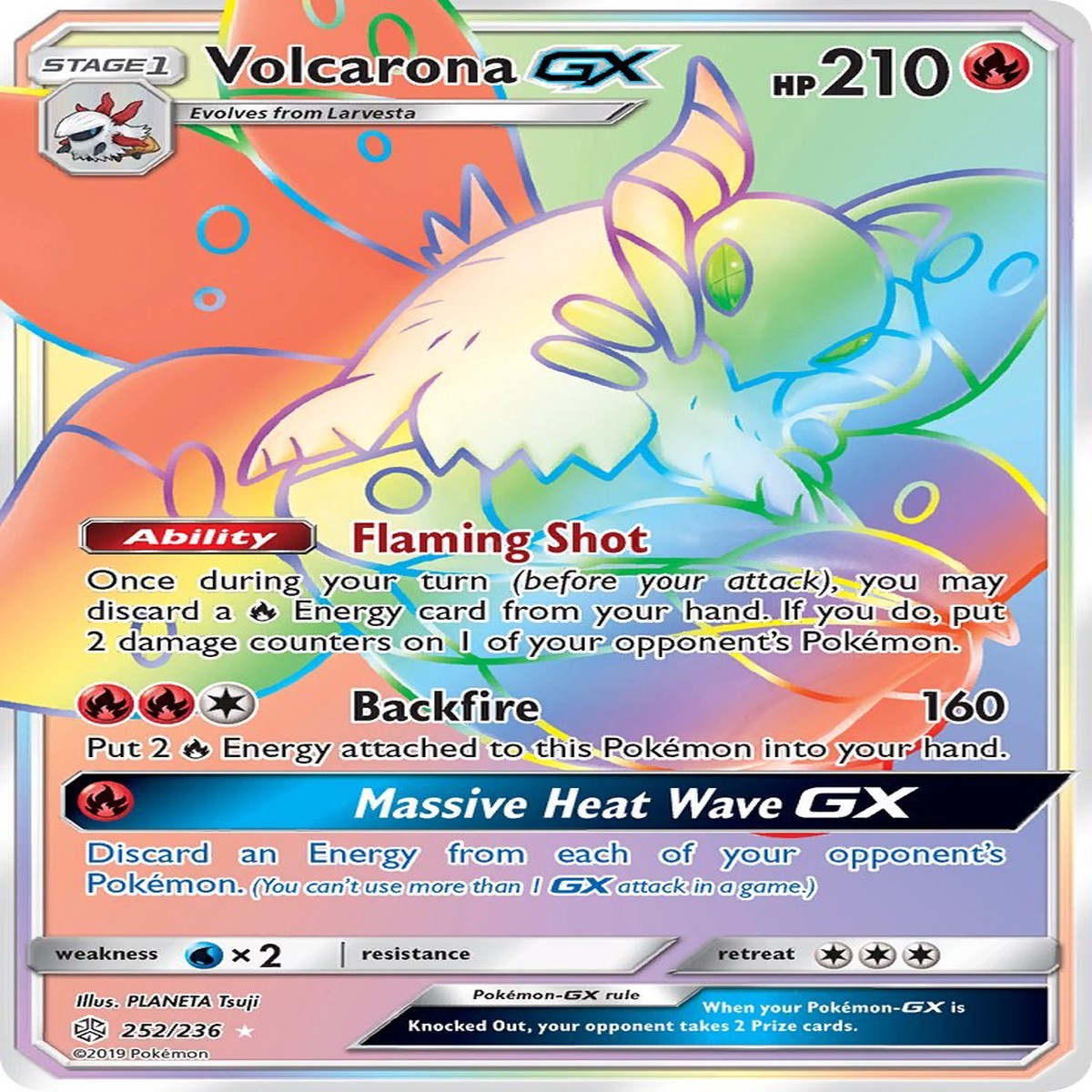Volcarona GX (Secret) [SM12 - 252/236]
