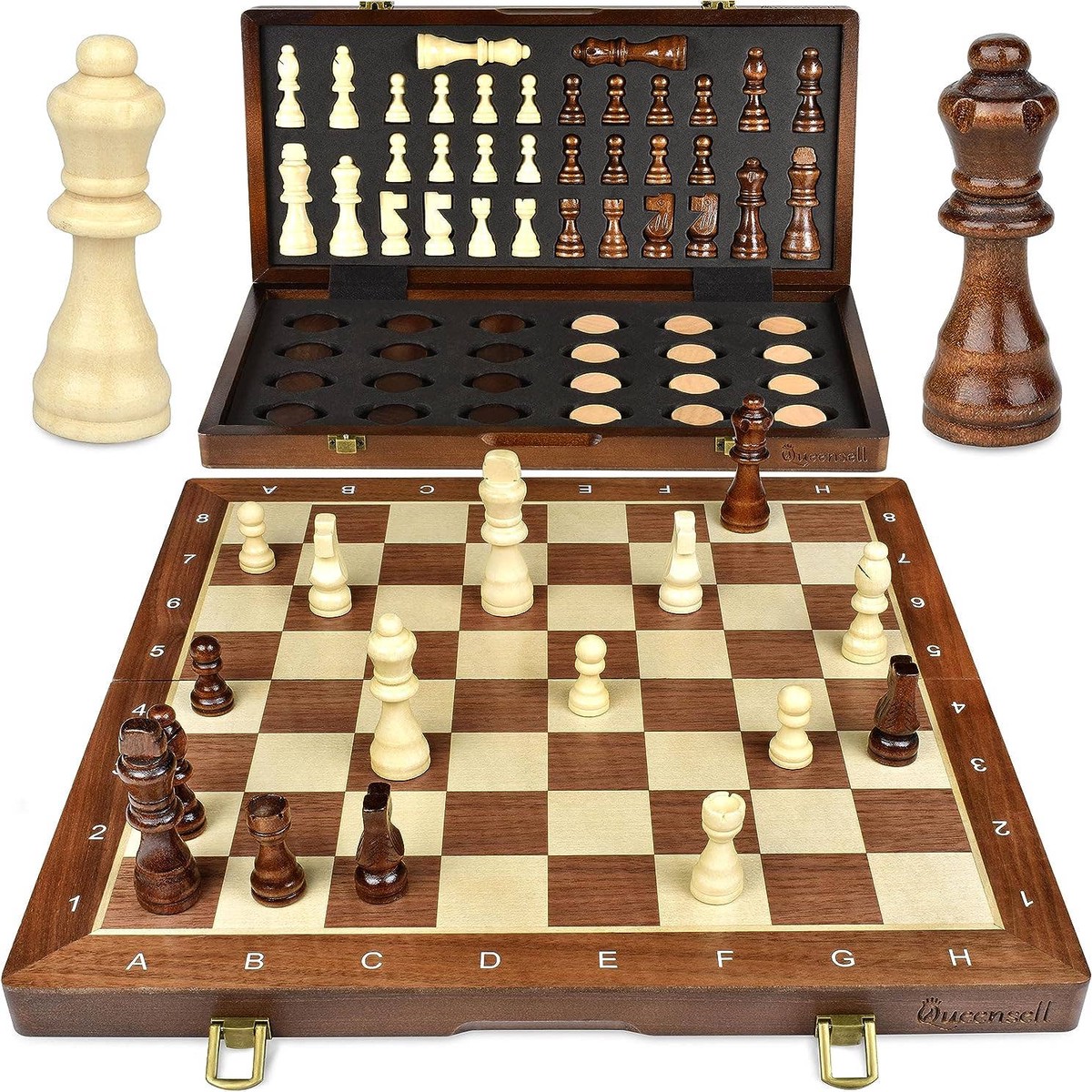 15 Tournament Chess Set Professional Chess Board for Adults