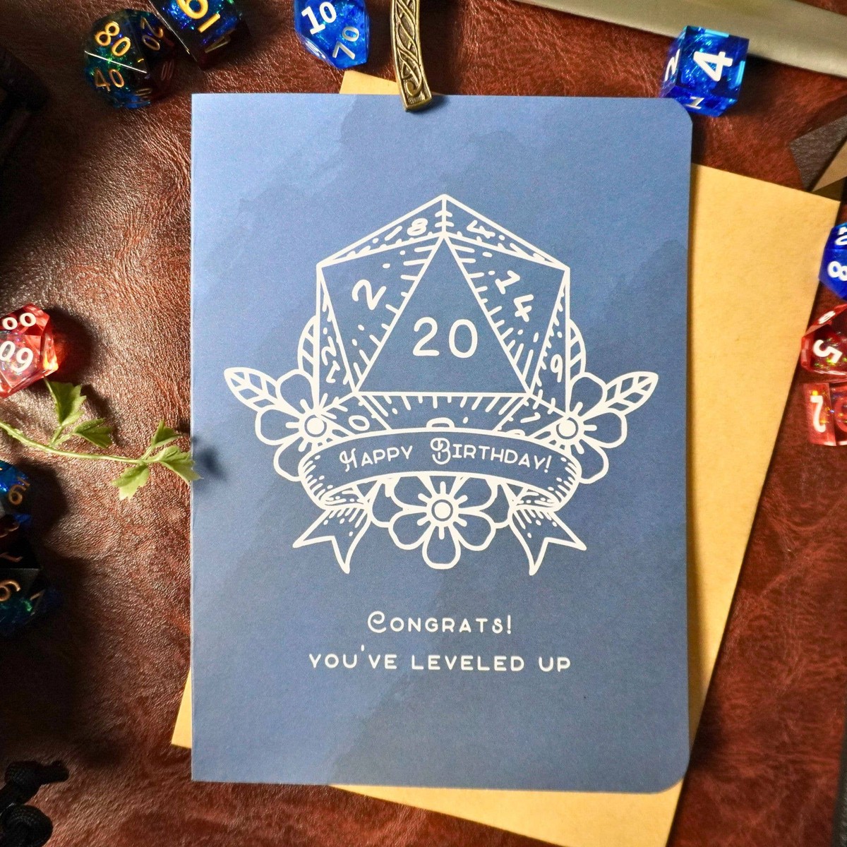 MTDC Birthday Card | D20 Leveled Up