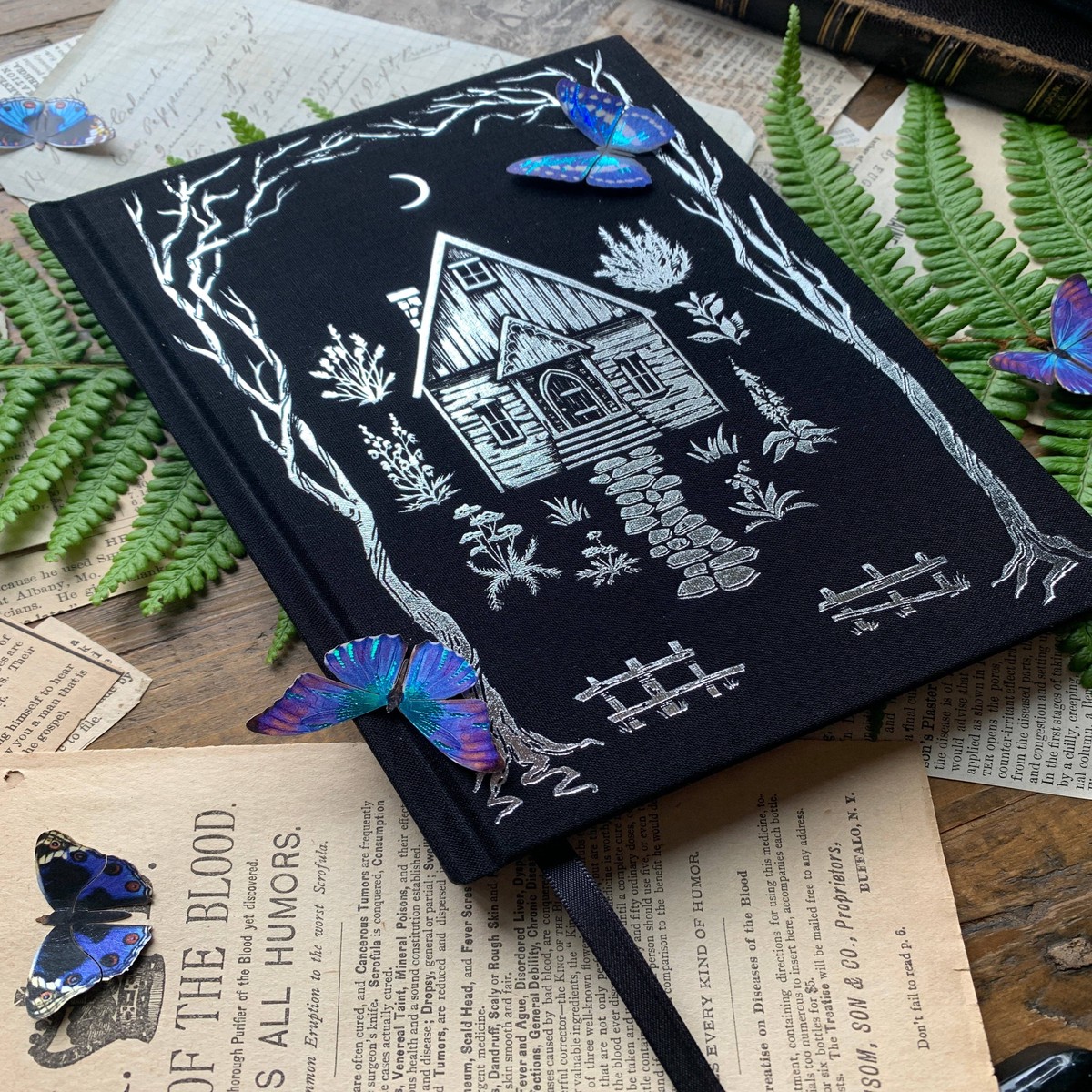 B6 Lined Notebook | The Grimoire [Silver]