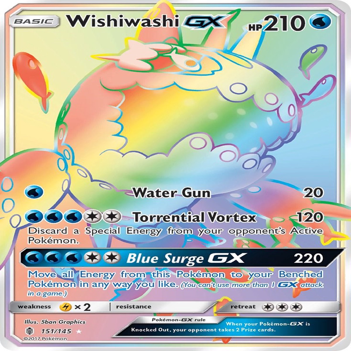 Wishiwashi GX (Secret) [SM02 - 151/145]