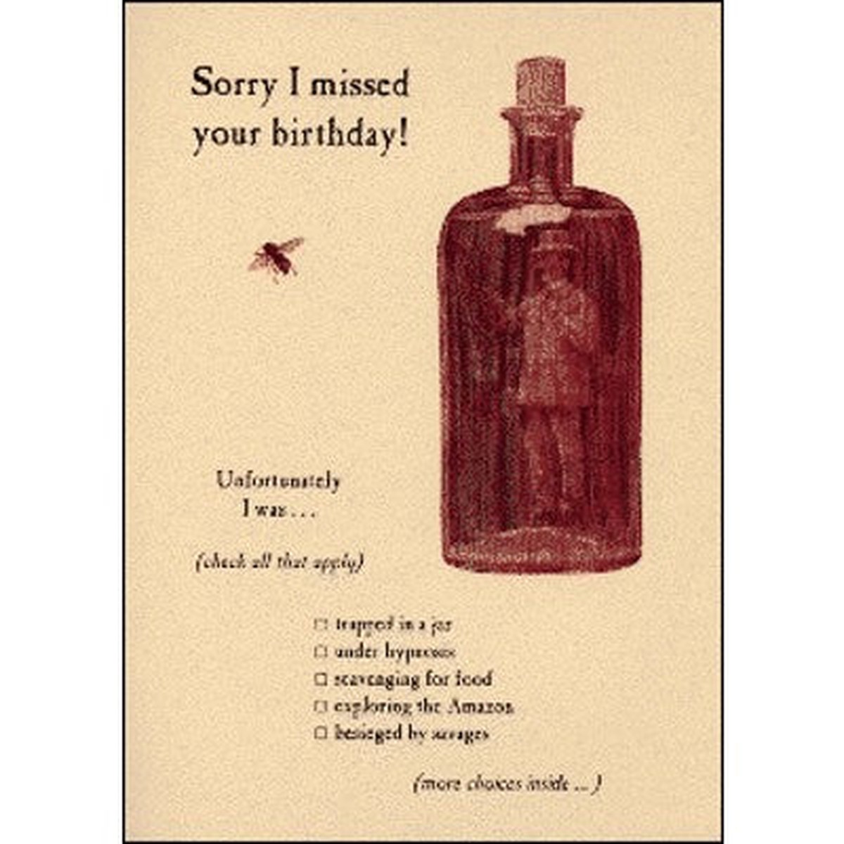 Belated Card | Trapped in a Jar