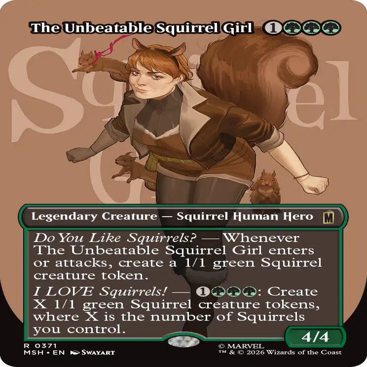 The Unbeatable Squirrel Girl (Borderless) [MSH - 371]